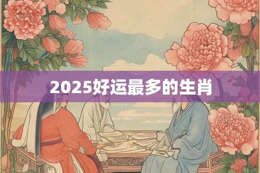 2025好运最多的生肖