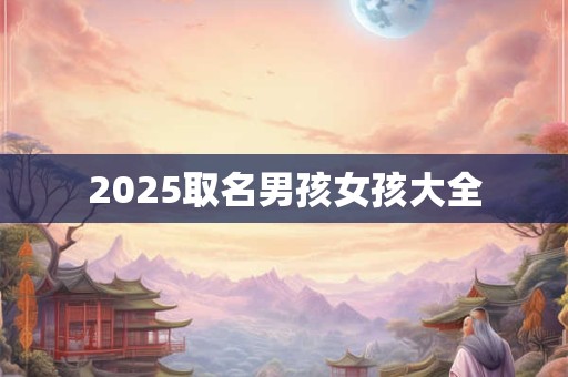 2025取名男孩女孩大全