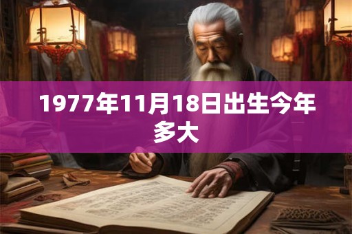 1977年11月18日出生今年多大