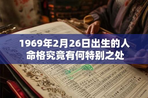 1969年2月26日出生的人 命格究竟有何特别之处