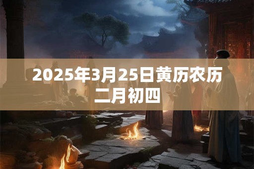 2025年3月25日黄历农历二月初四