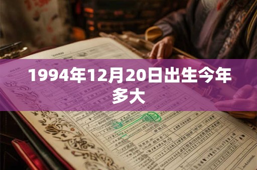 1994年12月20日出生今年多大