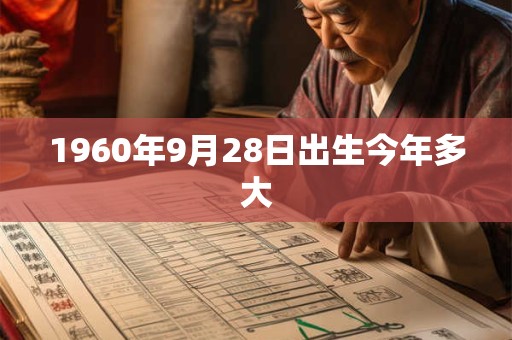 1960年9月28日出生今年多大