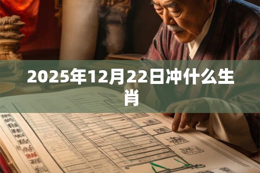2025年12月22日冲什么生肖