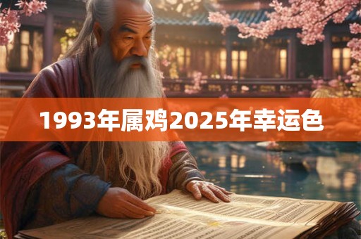 1993年属鸡2025年幸运色