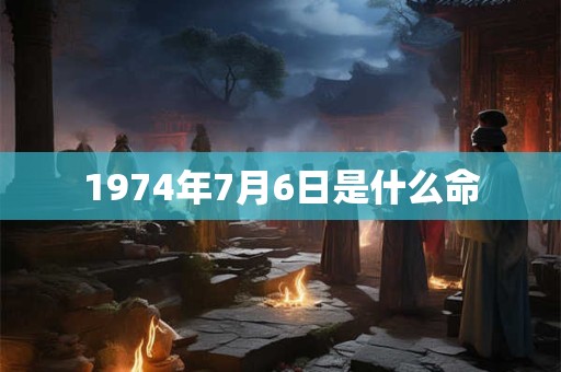 1974年7月6日是什么命