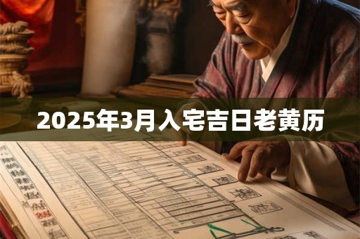 2025年3月入宅吉日老黄历