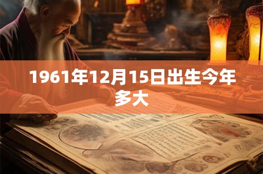 1961年12月15日出生今年多大