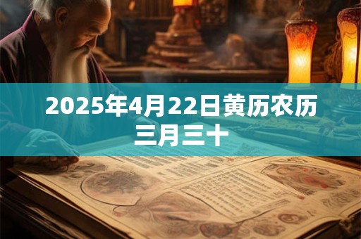 2025年4月22日黄历农历三月三十