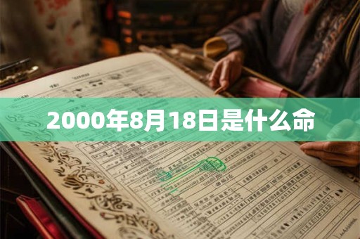2000年8月18日是什么命