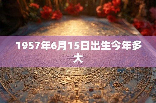 1957年6月15日出生今年多大