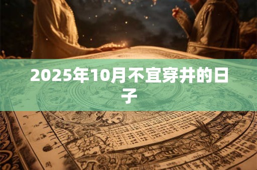 2025年10月不宜穿井的日子 2025年10月不宜穿井的日子