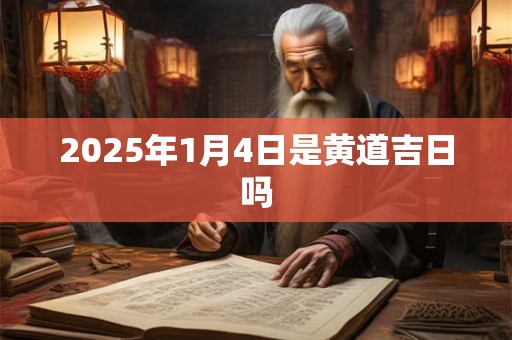 2025年1月4日是黄道吉日吗