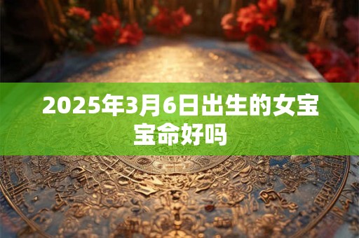 2025年3月6日出生的女宝宝命好吗