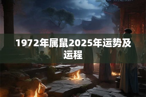 1972年属鼠2025年运势及运程