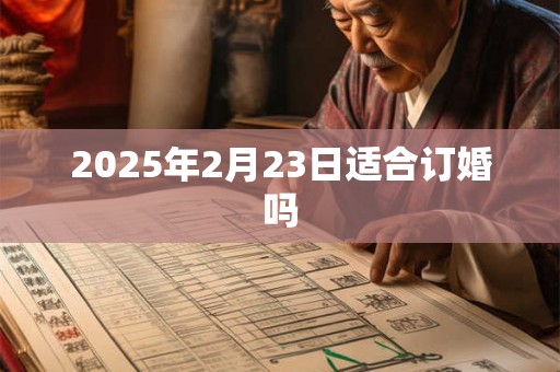 2025年2月23日适合订婚吗
