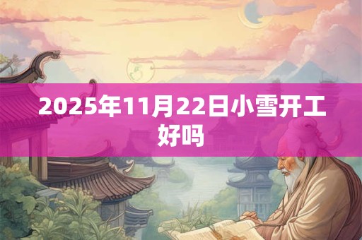 2025年11月22日小雪开工好吗