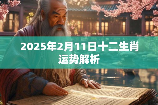 2025年2月11日十二生肖运势解析