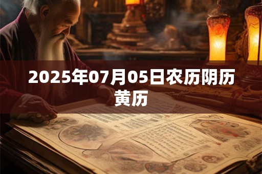 2025年07月05日农历阴历黄历