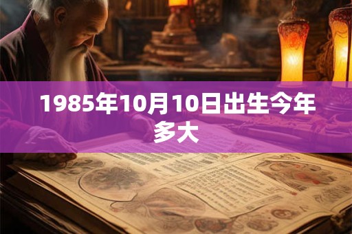 1985年10月10日出生今年多大