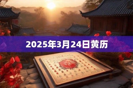 2025年3月24日黄历