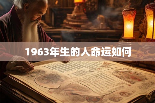 1963年生的人命运如何