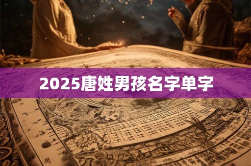 2026唐姓男孩名字单字