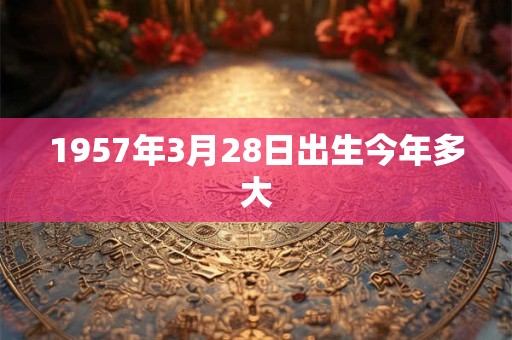 1957年3月28日出生今年多大