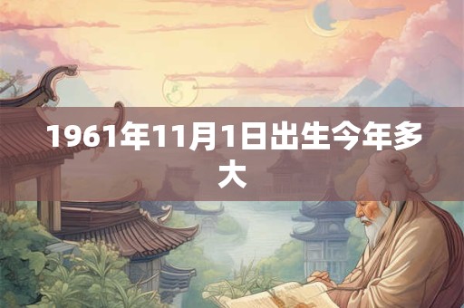 1961年11月1日出生今年多大
