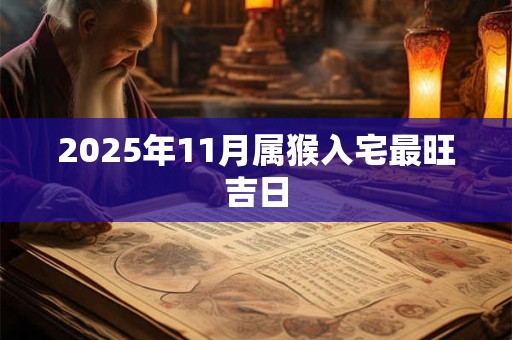 2025年11月属猴入宅最旺吉日