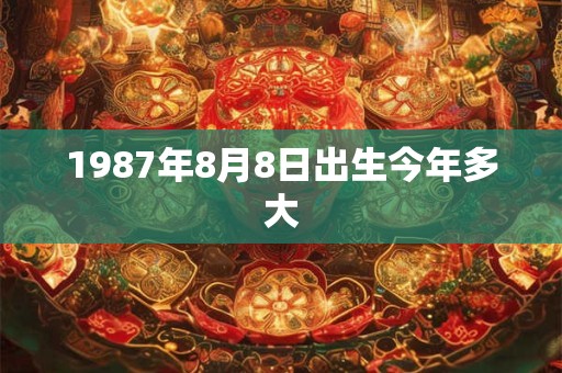 1987年8月8日出生今年多大