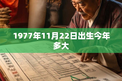 1977年11月22日出生今年多大