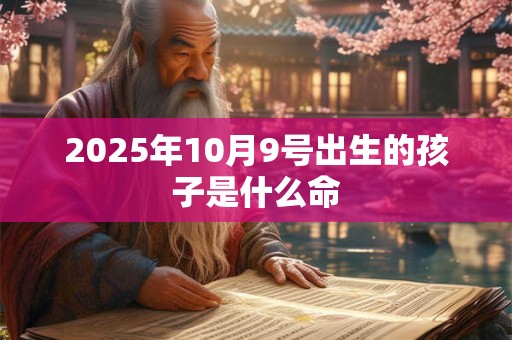 2025年10月9号出生的孩子是什么命