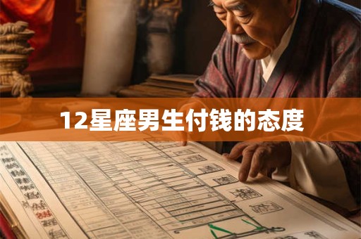 12星座男生付钱的态度