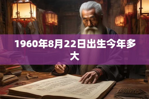 1960年8月22日出生今年多大
