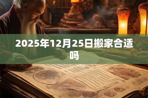 2025年12月25日搬家合适吗