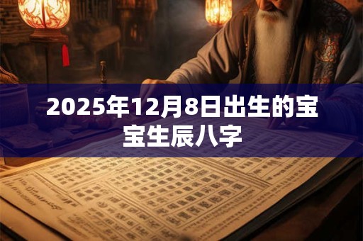 2025年12月8日出生的宝宝生辰八字