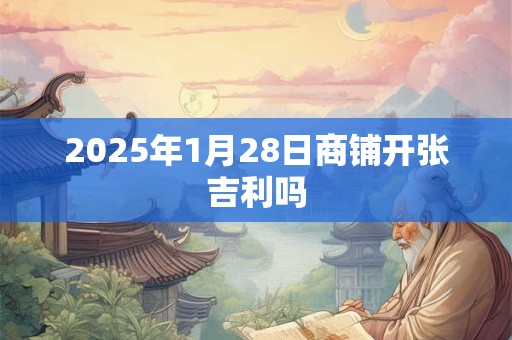 2025年1月28日商铺开张吉利吗