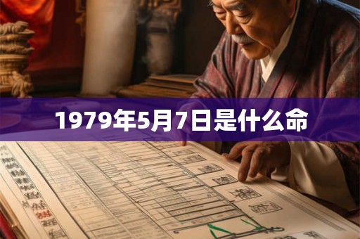 1979年5月7日是什么命