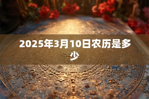 2025年3月10日农历是多少