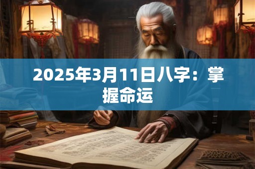 2025年3月11日八字：掌握命运