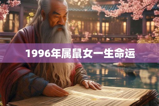 1996年属鼠女一生命运