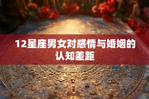 12星座男女对感情与婚姻的认知差距