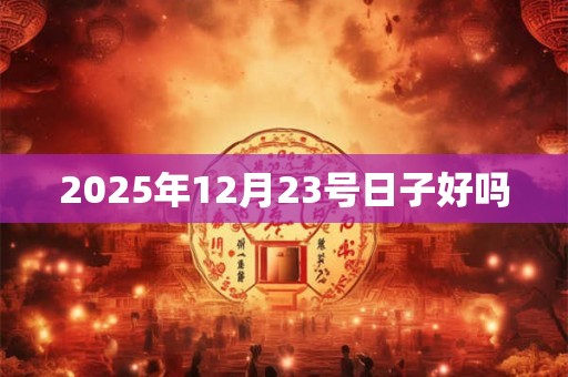 2025年12月23号日子好吗