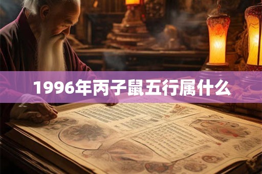1996年丙子鼠五行属什么