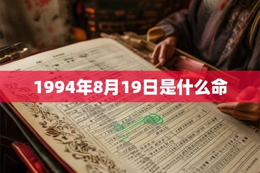 1994年8月19日是什么命
