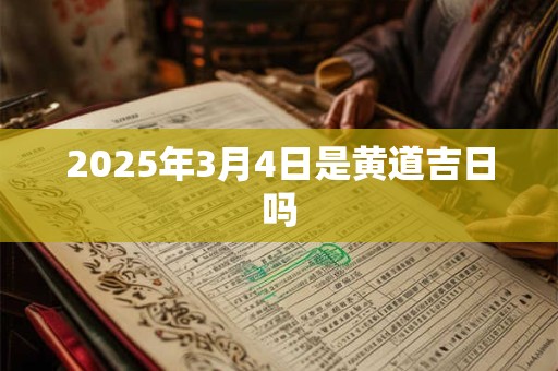 2025年3月4日是黄道吉日吗