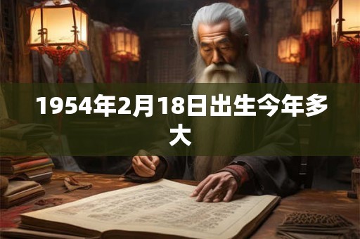 1954年2月18日出生今年多大