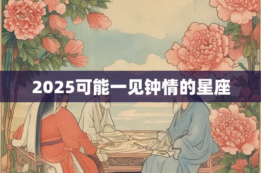 2025可能一见钟情的星座