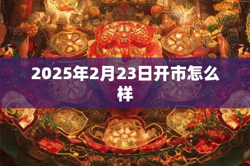 2025年2月23日开市怎么样